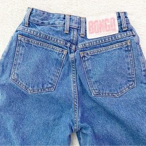 Vintage Bongo Woman’s Size 3 High Waisted Jeans Tapered Leg 90s Made in the USA